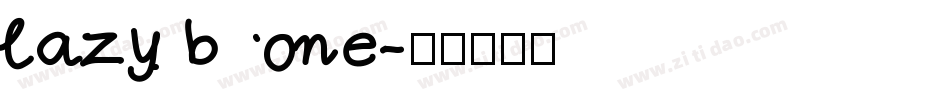 lazy bone字体转换